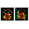 Stupell Industries Gradient Gaming Phrases 2pc Framed Giclee Set, design by Marcus Prime